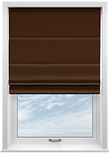 Kent, Chocolate - Roman Blind